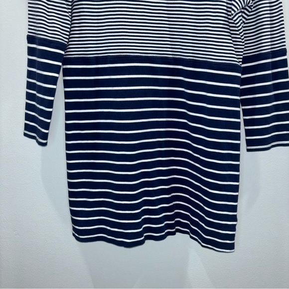 Vineyard Vines Navy White Stripe Cotton Nautical Dress Size Large - Picture 3 of 11